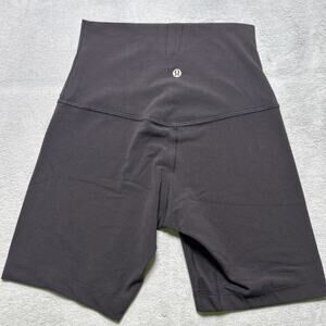 Lululemon Align Shorts Womens 4 High Rise 6" Inseam Black Nulu Luon Yoga Zumba